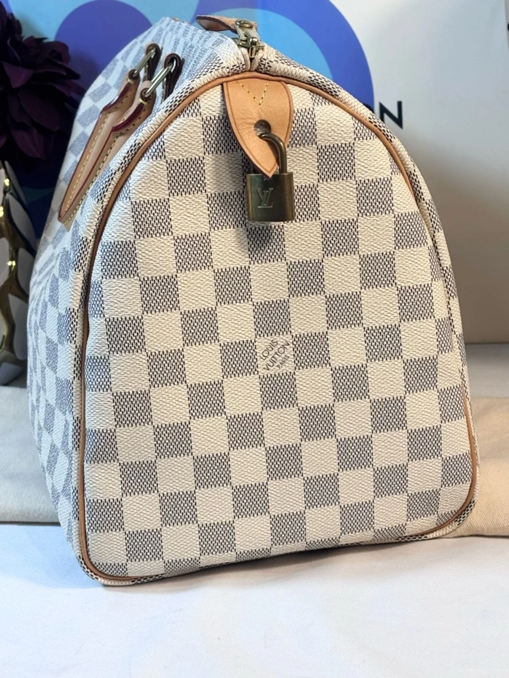 Stunning Louis Vuitton Speedy 35 Azur - Picture 4 of 16